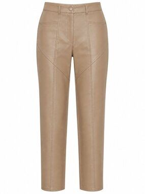 Aritzia Wilfred Rebel Pant Vegan Leather Tan Pants Size 2
